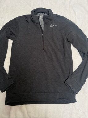 Nike Charcoal Gray Quarter-Zip Pullover